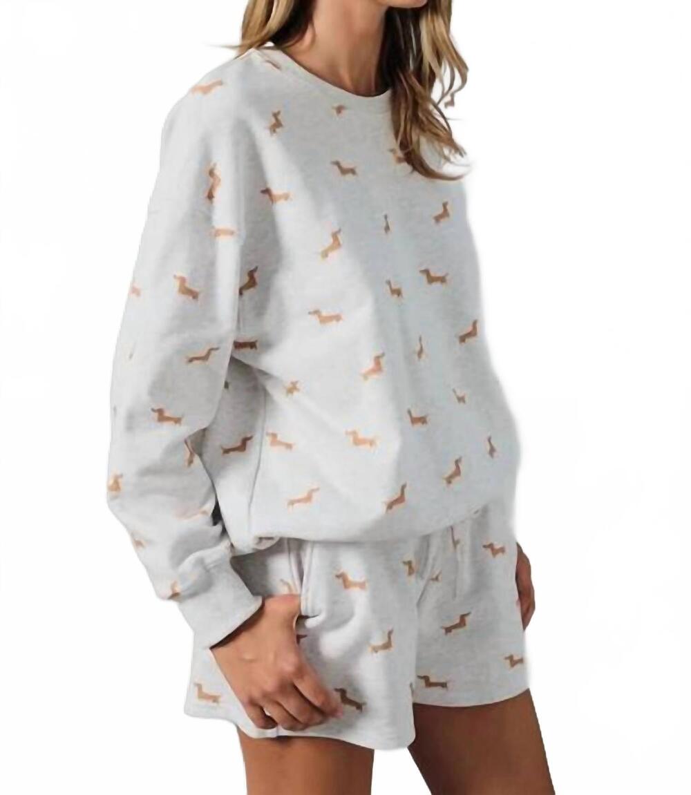 NEW SUNDAY EDITION hot dog shorts in light grey heather - Picture 2 of 9
